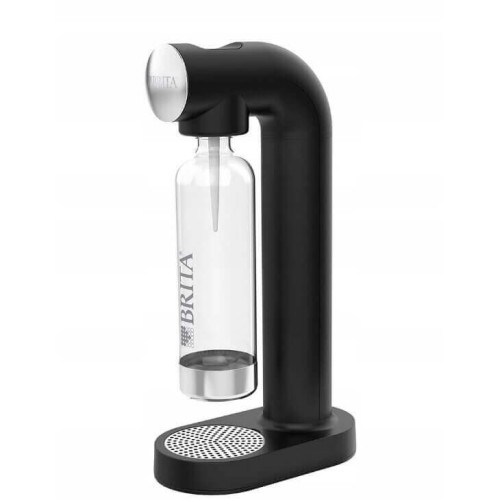 Aparat de sifon, BRITA SodaOne Negru, sticla 1 litru inclusa si butelie de CO2 cu filet