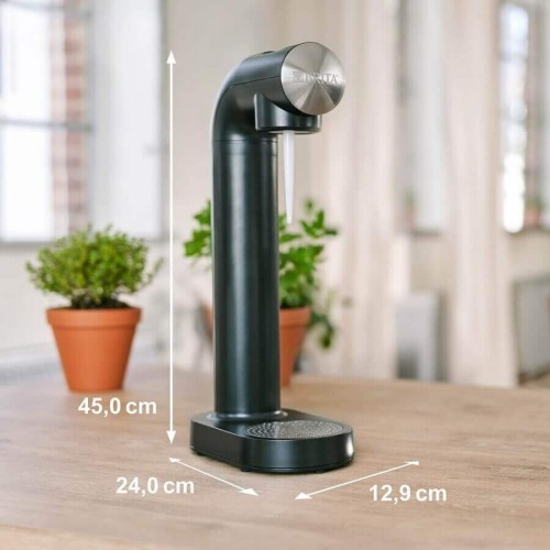 Aparat de sifon, BRITA SodaOne Negru, sticla 1 litru inclusa si butelie de CO2 cu filet