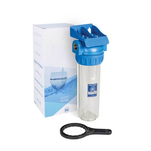 Set carcasa transparenta cu filet din alama de 1/2