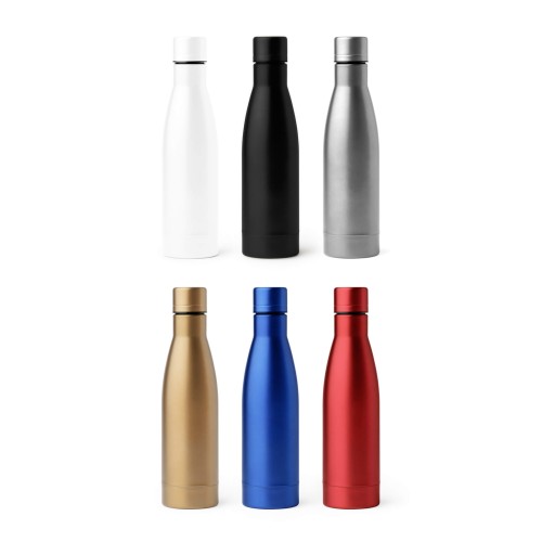 Termos din inox, FILTRO Thermo FANCY, perete dublu cu izolatie din cupru, finisaj auriu, volum 500 ml