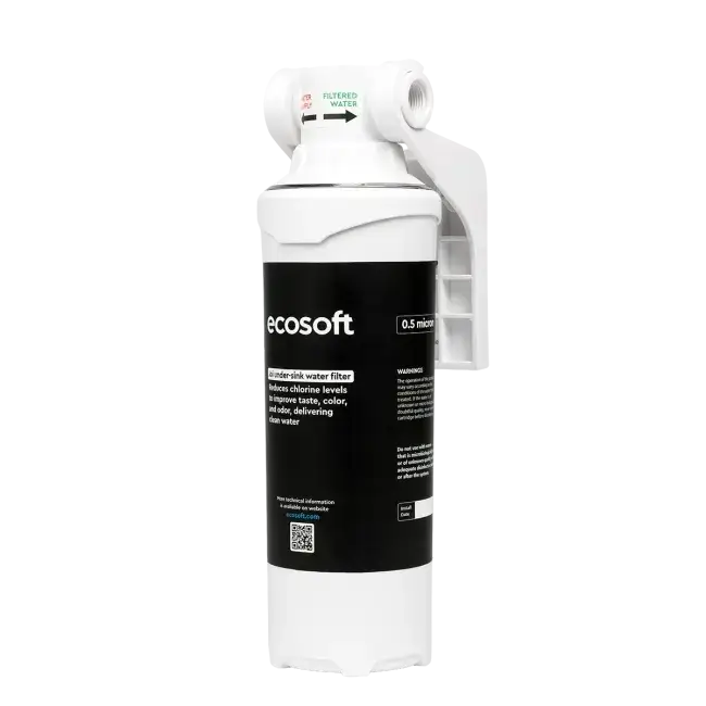 Sistem compact filtrare sub chiuvetă, Ecosoft JOI, microfiltrare 0.5 μm, 18000 L capacitate, debit 5 L/min
