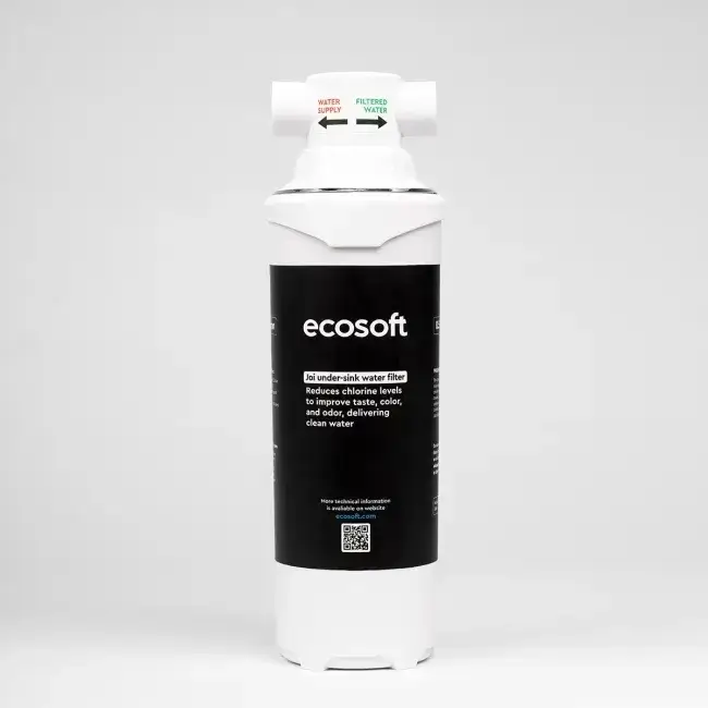 Sistem compact filtrare sub chiuvetă, Ecosoft JOI, microfiltrare 0.5 μm, 18000 L capacitate, debit 5 L/min
