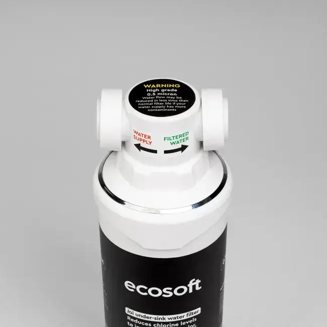 Sistem compact filtrare sub chiuvetă, Ecosoft JOI, microfiltrare 0.5 μm, 18000 L capacitate, debit 5 L/min