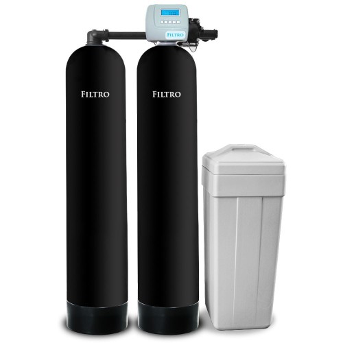 Statie dedurizare duplex, Clack PROTWIN 1665, 2 tancuri 16x65, capacitate rasina de 100-125 litri/tanc (neinclusa), flux continuu automat, fara rasina