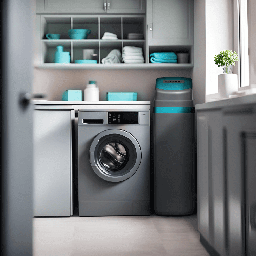 Statie dedurizare cabinet, Ecosoft Titanium Azure 370, 37 litri rasina Dowex HCRS/S, cabinet cu valva Clack WS1 CE