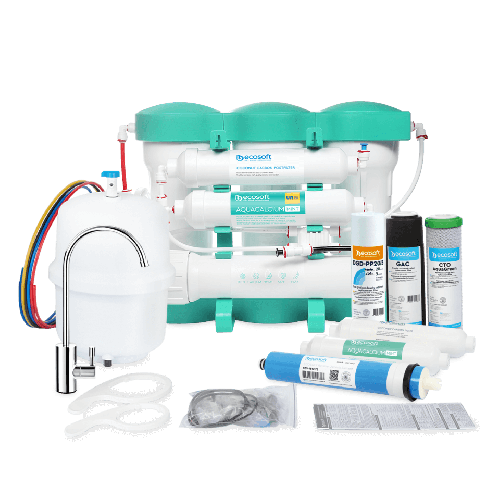 Osmoza inversa premium, Ecosoft AquaCalcium MINT MO675PUREMACECO, 75 GPD, 6 stadii, eficienta ridicata, remineralizare cu calciu