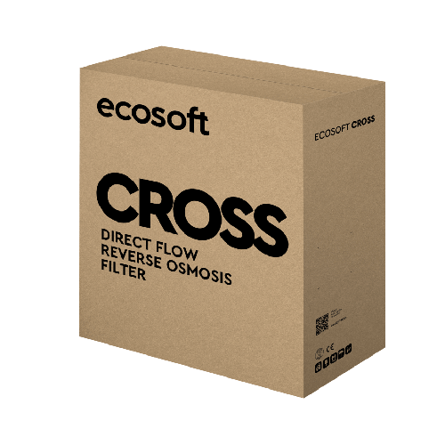 Osmoza inversa direct flow, Ecosoft Cross90 Balance, 1.5 litri/min, cartuse twist, membrana 600 GPD, remineralizare baterie smart cu indicator