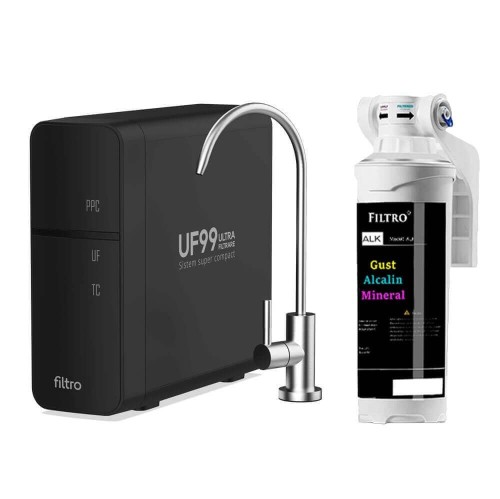 Sistem de ultrafiltrare si alcalinizare, FILTRO UF99+ALK3, 0.01 microni, crestere PH prin mineralizare