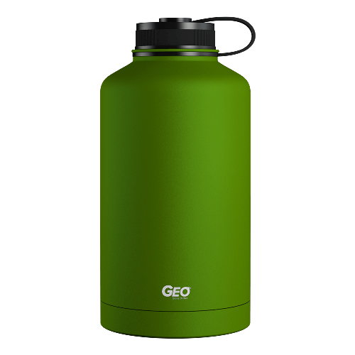 Recipient mare din inox cu perete dublu, termorezistent, culoare verde, volum 1.8 litri, pentru bauturi calde si reci