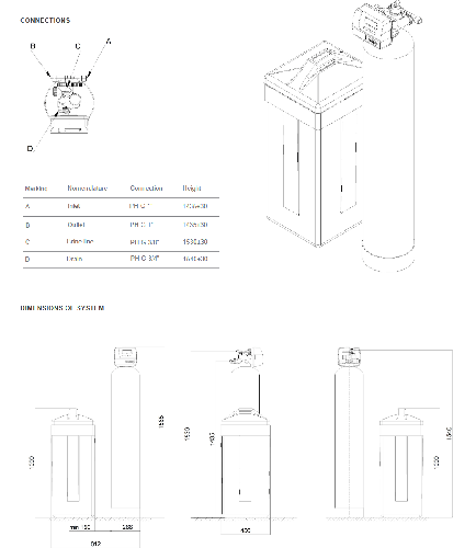 Statie dedurizare automata, Clack PRO 1054, valva volumetrica premium, tank simplex 10x54, fara material filtrant