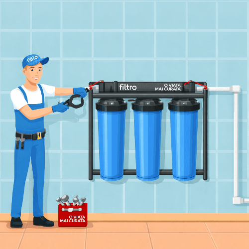 Instalare carcasa Big Blue, InstalaDor Big Blue, carcasa individuala sau set 2-3 carcase