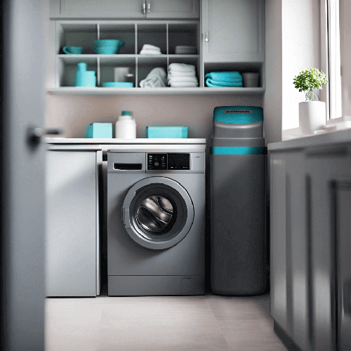 Statie dedurizare cabinet, Ecosoft Titanium Azure 370, 37 litri rasina Dowex HCRS/S, cabinet cu valva Clack WS1 CE