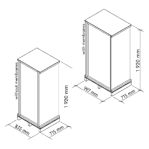 Osmoza inversa industriala, Ecosoft MO24000TP5, profesionala, 4 carcase pentru membrane de 4