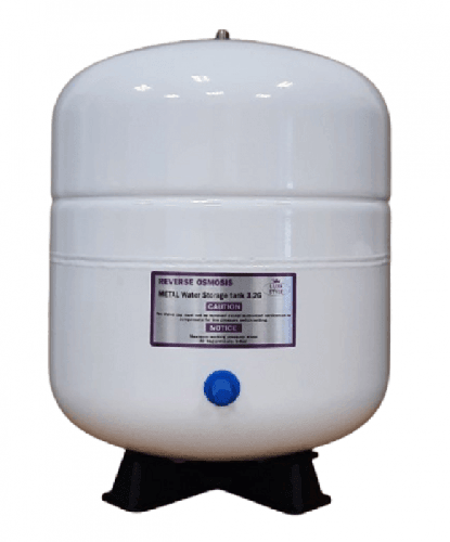 Bazin metalic pentru osmoză inversă casnică PureTECH TANK-METAL-6G, volum total 22 litri, volum util 10.5 litri, presiune 4 bar