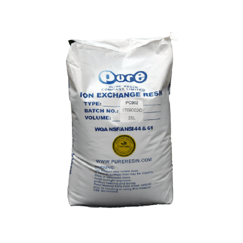 Rasina pentru dedurizare, Pure PC002, ambalare vrac, schimbatoare de ioni, puternic acida