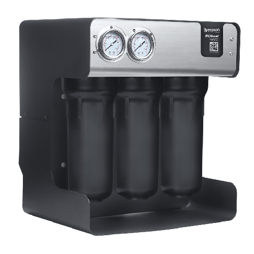 Osmoza inversa profesionala, Ecosoft RoBust 1500, debit direct 90 litri/ora, membrana 500 GPD, pompa booster