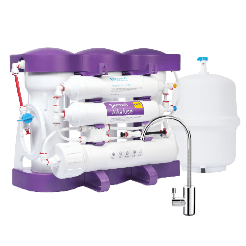Osmoza inversa premium, Ecosoft Alkafuse MO675ALCPUREDTW, 75 GPD, 6 stadii cu alcalinizare, crestere PH 7-10 si postcarbune