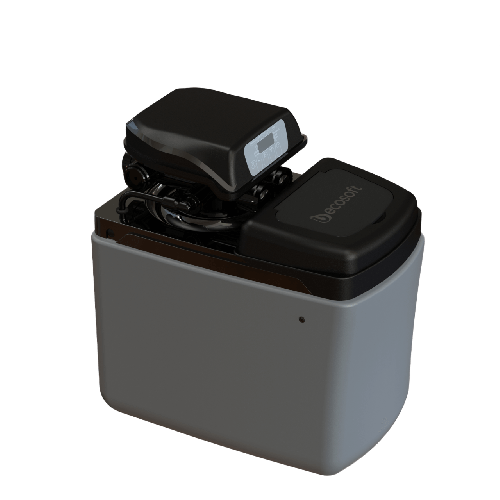 Statie compacta pentru dedurizare, Ecosoft Pink 10, 10 litri de rasina, 47 cm inaltime