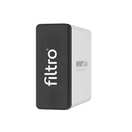 Osmoza inversa direct flow, FILTRO INFINITY Alk+ DF800, alcalinizare prin mineralizare, debit mare de 800GPD, fara bazin, pompa booster, baterie smart