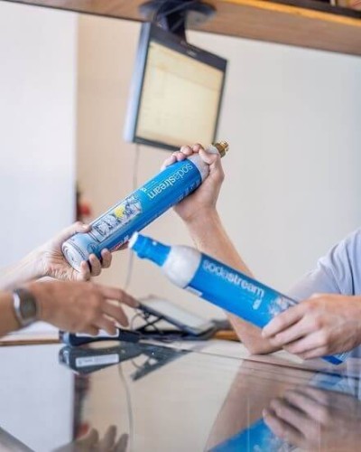 Butelie de rezerva SodaStream CO2, 400 grame CO2, pentru 60-80 litri de sifon