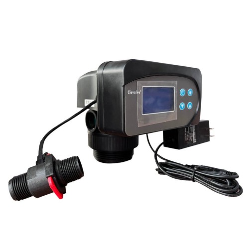 Valva de comanda pentru dedurizare, Clevalve KLGR4-2LCD, regenerare in functie de timp, display LCD