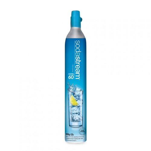 Reincarcare butelie SodaStream Screw, 400 grame de CO2 , cu cilindru gol la schimb, model albastru cu filet
