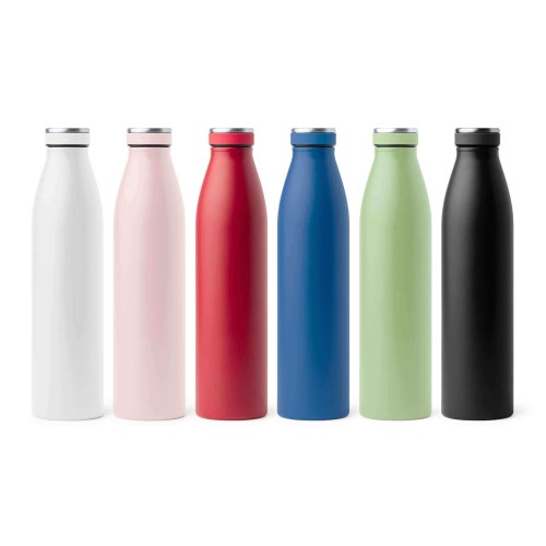 Termos din inox, FILTRO Thermo TALL, strat dublu de cupru si izolatie in vid, finisaj alb, volum 750 ml