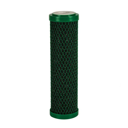 Cartus din carbune activat bloc cu Bacinix, AquaFIlter FCCBL-G-AB, din coaja de nuca de cocos