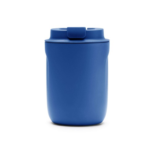 Cana termica din inox, FILTRO Thermo CUP, pereti dubli, capac practic cu filet, finisaj albastru, volum 290 ml