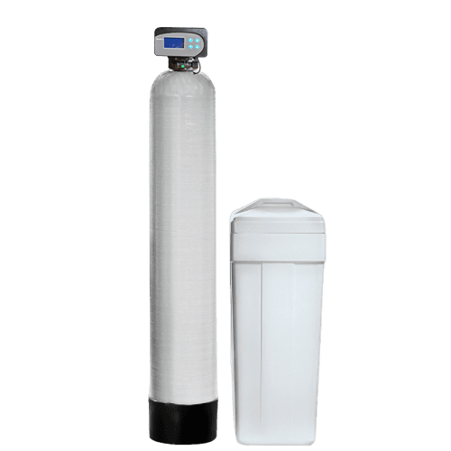 Statie dedurizare automata, PURETECH 1054 CNV, valva volumetrica economica, tank simplex 10x54, fara material filtrant