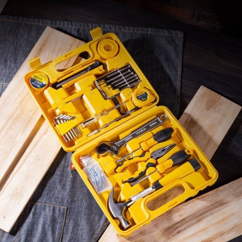 Trusa de scule, 28 de piese, utila pentru lucrari de instalare echipamente sanitare si electrice
