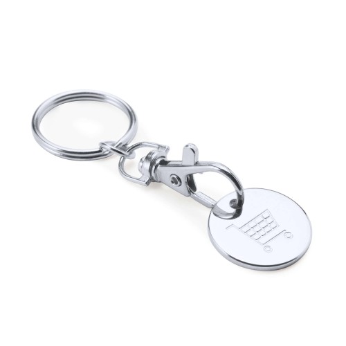 Breloc cu moneda pentru cosul de cumparaturi