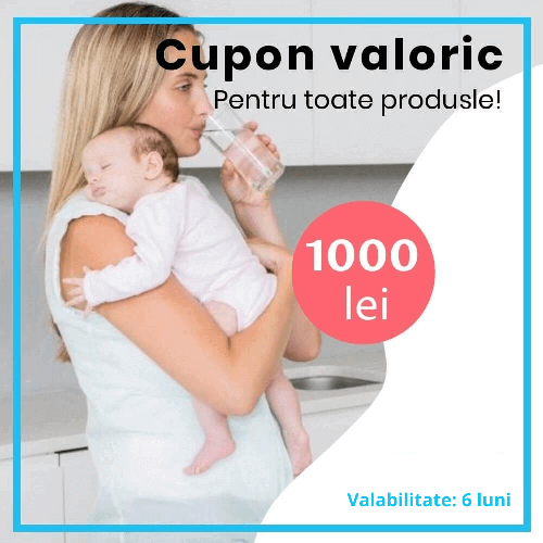 Cupon valoric de 1000 lei, valabil 6 luni, pentru comenzi online