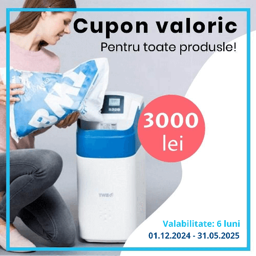 Cupon valoric de 3000 lei, valabil 6 luni, pentru comenzi online