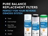 Set balance intermediar, 5 cartușe osmoză inversă premium, prefiltrare, postfiltrare și mineralizare Ca+Mg, 6 luni, standard 10