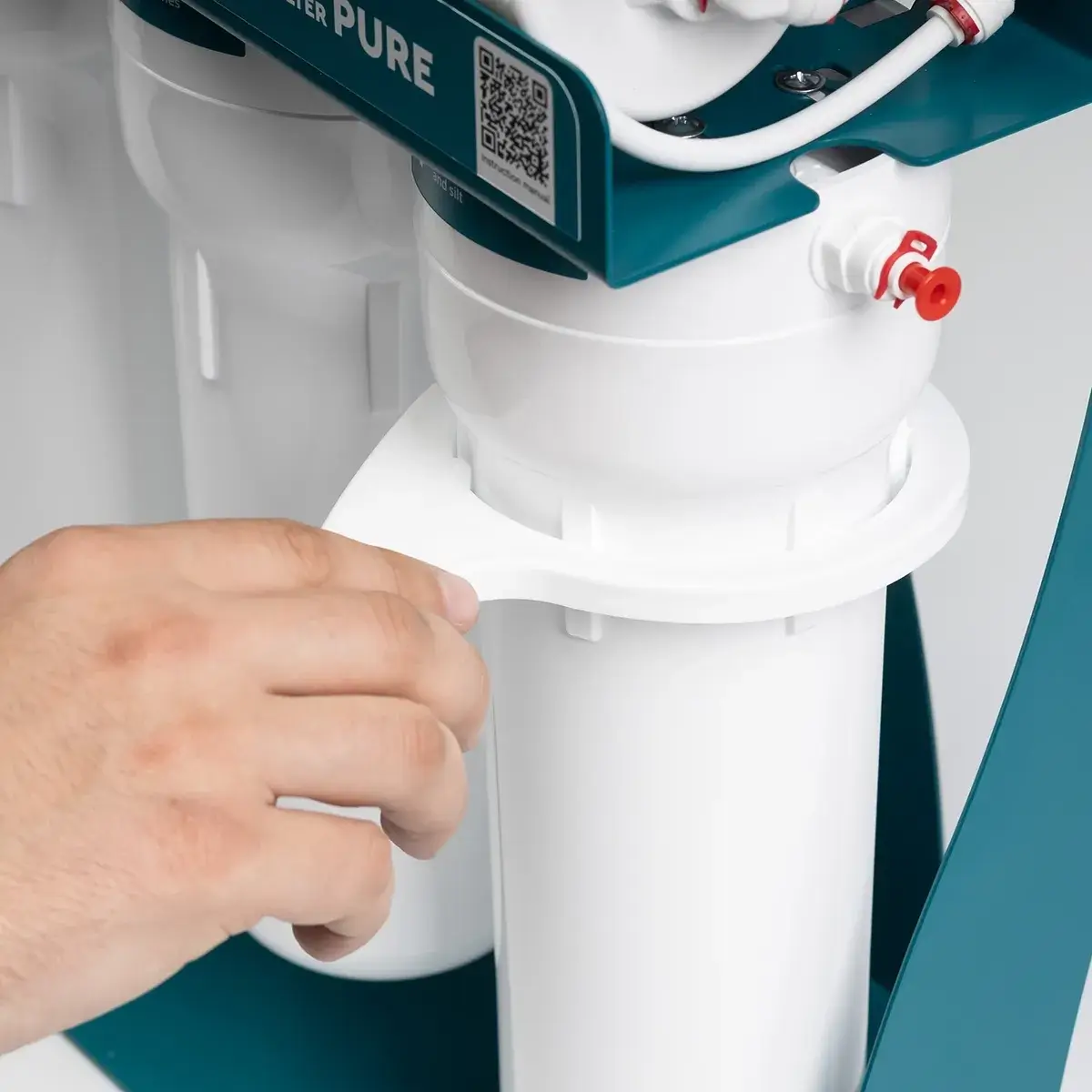Osmoza inversa premium, Ecosoft Balance PRO, pompa de presiune, cadru metalic, 6 stadii, 75 GPD, remineralizare optima si eficienta ridicata