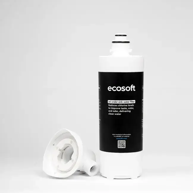 Sistem compact filtrare sub chiuvetă, Ecosoft JOI, microfiltrare 0.5 μm, 18000 L capacitate, debit 5 L/min