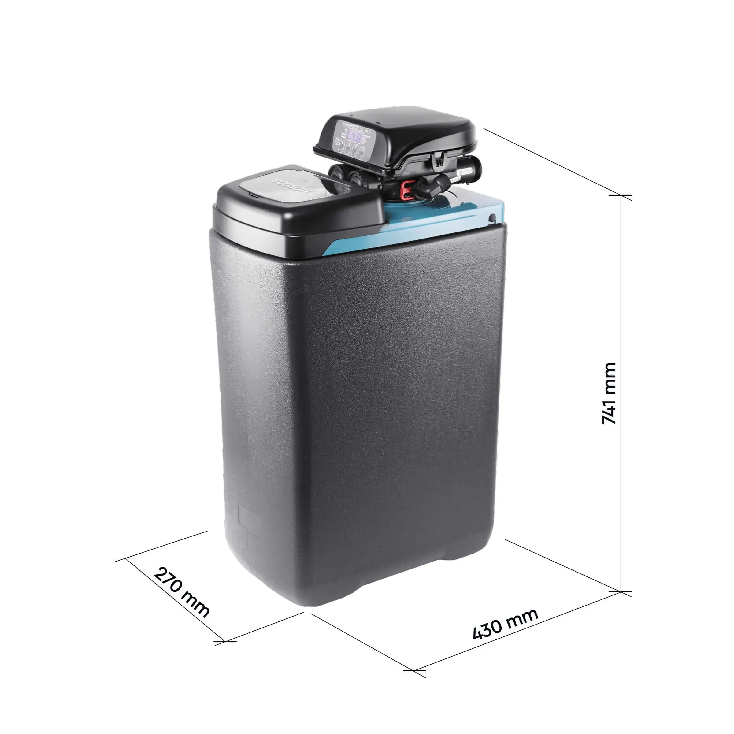 Statie compacta dedurizare, FILTRO Blue 200, valva Clack DV, 20 litri rasina, 74 cm inaltime, debit 1.8 m3/h, 2-6 persoane