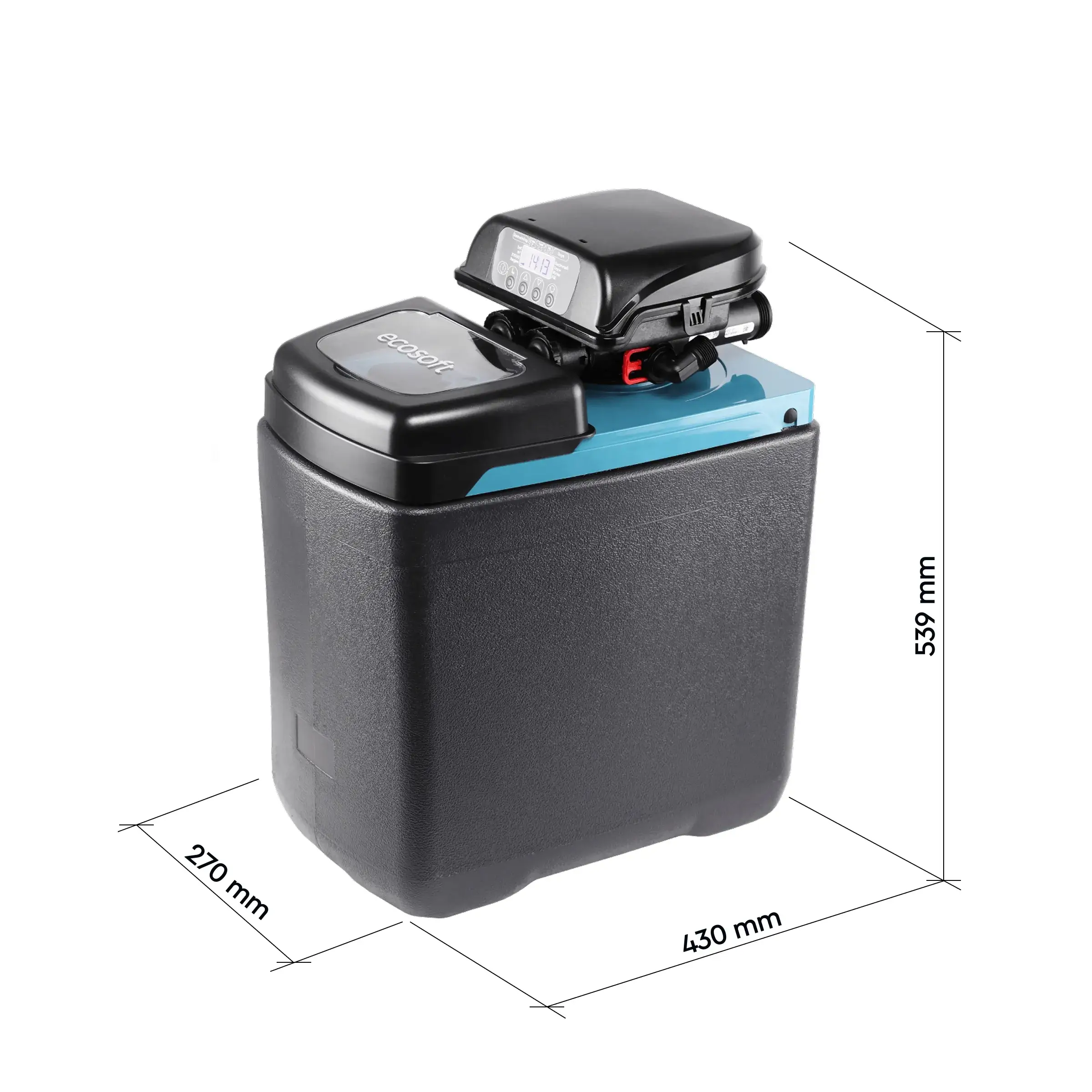 Statie compacta dedurizare, FILTRO Blue 150, valva Clack DV, 15 litri rasina, 54 cm inaltime, debit 1.5 m3/h, 2-4 persoane