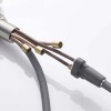 Baterie 3 căi, PREMIER Extend White, finisaj alb, furtun extensibil cu duș, flux separat apă filtrată și apă menajeră (rece și caldă)