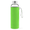 Recipient sport din sticla, cu protectie verde, volum 0.53 litri