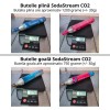 Reincarcare butelie SodaStream Quick, 425 grame de CO2 , cu cilindru gol la schimb, culoare roz si supapa cu quick