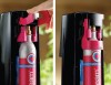 Butelie de rezerva SodaStream Quick, 425 grame CO2, aprox. 60 litri de sifon, culoare roz si supapa cu quick