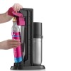 Butelie de rezerva SodaStream Quick, 400 grame CO2, 60-80 litri de sifon, culoare roz si supapa cu quick