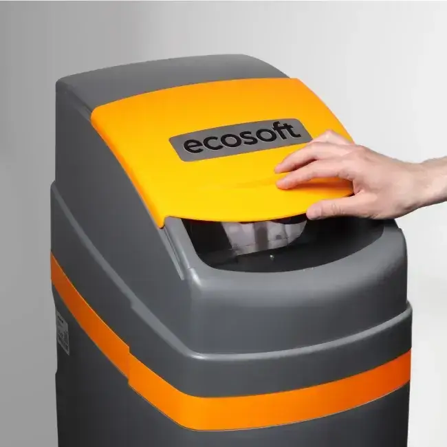 Statie dedurizare ecomix, Ecosoft Titanium Gold 370, 37 litri rasina Ecomix C, cabinet cu valva Clack WS1 CE