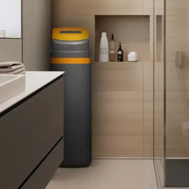 Statie dedurizare ecomix, Ecosoft Titanium Gold 370, 37 litri rasina Ecomix C, cabinet cu valva Clack WS1 CE
