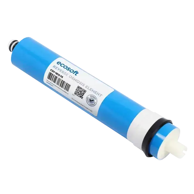 Membrana osmoza inversa, Ecosoft CSV181275ECO, capacitate 75 GPD, grad de filtrare 0.0001 microni, 280 litri/zi, eficienta pana la 96%, certificare NSF
