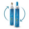Reincarcare butelie SodaStream Screw, 425 grame de CO2 , cu cilindru gol la schimb, model albastru cu filet