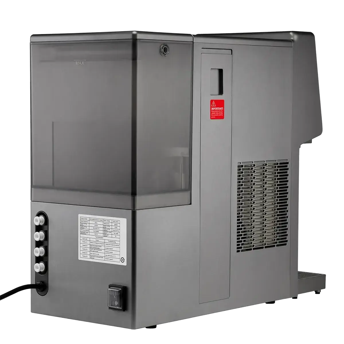 Dozator de apa, Ecosoft Spark, purificare prin osmoza inversa, sterilizare UV, apa rece/calda/carbo, alimentare directa de la retea sau din rezervor