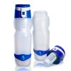 Bidon cu filtru inclus, 750 ml volum, din plastic usor BPA free, forma ergonomica, nanofiltrare de 0.001 microni - Albastru